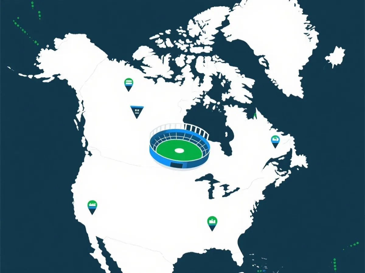 主办地与场馆信息示意图